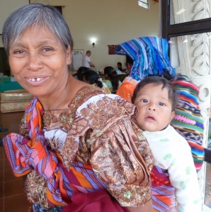 Grandmother with baby Mayan Highlands